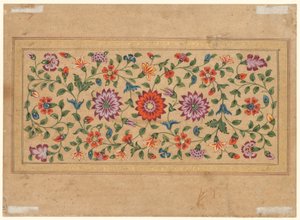 Scrolling Floral Vines、1755 作： Indian School