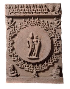 シヴァ・パールヴァティー（マカランダナガルのレリーフ、9～10世紀 作： Indian School
