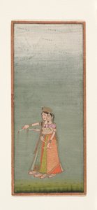 花火を持つ2人の裁判所の女性、c.1725