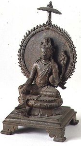 ヴィシュヌ（南インド・パラヴァ）（ブロンズ 作： Indian School