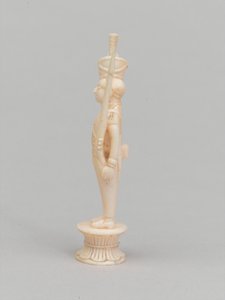 白いポーン、チェスの駒、インド、1820年頃 作： Indian School