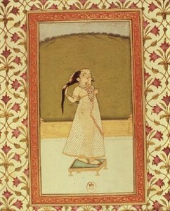 髪をかきあげる女性 作： Indian School