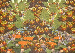 水田、バリ島 作： Indonesian Indonesian