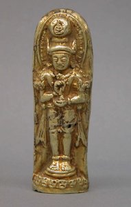 バイラヴァの彫刻、1300年頃（金 作： Indonesian School