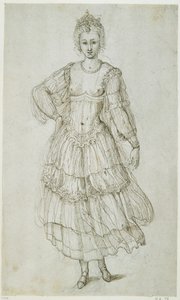 朝の娘」1611年頃（紙にペン・インク 作： Inigo Jones