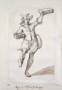 ネズミ捕りの泣き声（紙にペン、インク 作： Inigo Jones