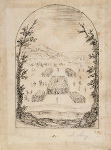 軍隊（紙にペンとインク