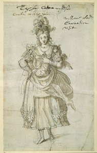 カミラ」1609年頃（紙にペン、インク 作： Inigo Jones