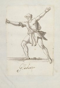 グラディエーター（紙にペン＆インク 作： Inigo Jones