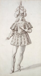 フェザーとプルームを使ったマスキング（紙にペン＆インク 作： Inigo Jones