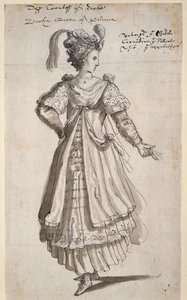 女王ゼノビア 1609年頃 （紙にペン、インク