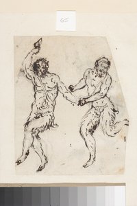 サテュロス（ペン、茶インク、紙 作： Inigo Jones