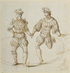 ウェルシュ・ダンサー（紙にペン＆インク 作： Inigo Jones
