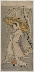 二代目瀬川菊之丞 鷺乙女（市村劇場より） 作： Ippitsusai Bunchō