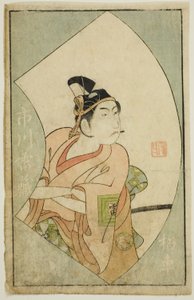 俳優 市川雷蔵 二代目『絵本舞台扇』より 作： Ippitsusai Bunchō