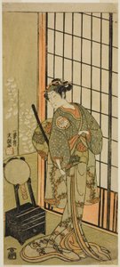 The Actor Segawa Kikunojo II as Princess Hitomaru (Hitormaru Hime) (?) in te Play Soga Moyo Aigo no Wakamatsu (?), Performed at the Nakamura Theater (?) in the First Month, 1769 (?)