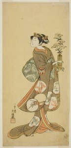女役の俳優 山下恭之介 初代 作： Ippitsusai Bunchō