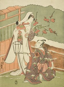 俳優嵐三五郎II帽子のメーカーを装った源頼朝 作： Ippitsusai Bunchō