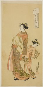 「富士文」より 松葉家の花魁 染之助 作： Ippitsusai Bunchō