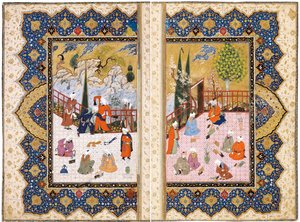 テラスで学んだ男性の集まり 作： Iranian Master