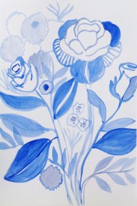 穏やかな青の花 作： 