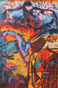 2015年の背後にある火 作： Irina Corduban