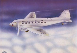 ダグラスDC-3（カラーリトグラフ）