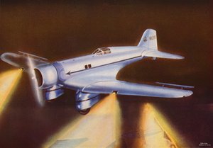 ノースロップ・ガンマ（カラーリトグラフ）
