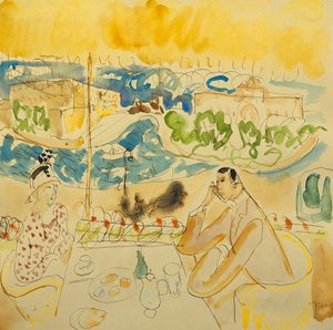 川辺でランチ 作： Isaac Grunwald
