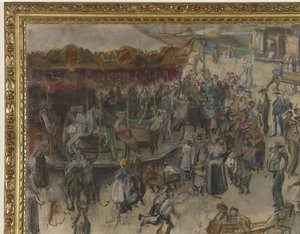 アムステルダムのメリーゴーランド 作： Isaac Israels