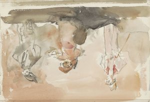 ステージ上の3人のパフォーマー 作： Isaac Israels