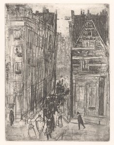 アムステルダムの Gasthuismolensteeg 作： Isaac Israels