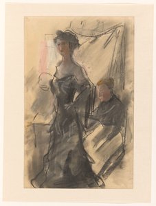 帽子屋の若い女性 作： Isaac Israels