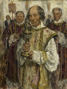 ハーグの旧カトリック教会の行列 作： Isaac Israels