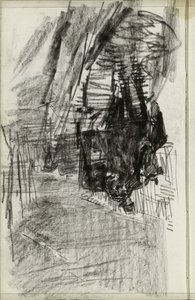 通りの馬車 作： Isaac Israels