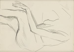 着席女性ヌード 作： Isaac Israels