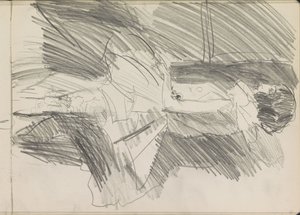 立っているダンサー、横顔 作： Isaac Israels