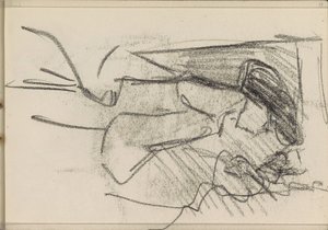 横顔で立っている女性 作： Isaac Israels