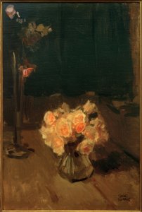 バラのある静物 作： Isaac Israels
