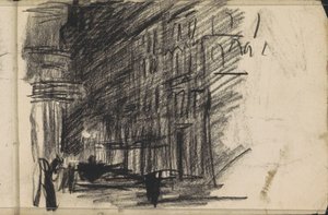 夜のストリート ビュー 作： Isaac Israels