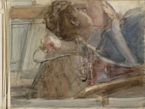 テーブルの女性 作： Isaac Israels
