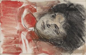 左を見た女性の頭 作： Isaac Israels
