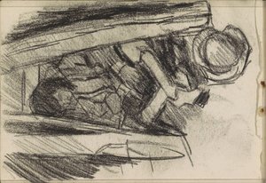 座っている若い男 作： Isaac Israels