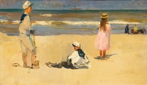 ドイツ語：Am Strand 浜辺 作： アイザックイスラエル