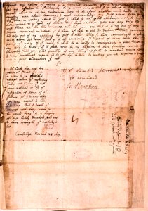 アイザックニュートンによる手紙、1679年11月28日