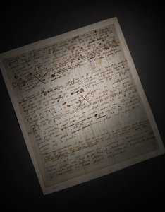Principia Mathematica の 2 ページの改訂版 作： Isaac Newton