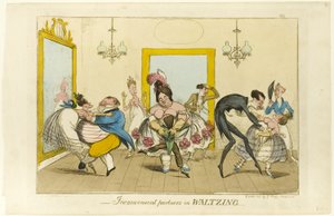 Waltzingの不便なパートナー 作： Isaac Robert Cruikshank