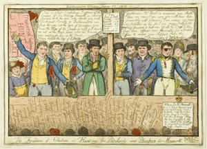 選挙の自由 作： Isaac Robert Cruikshank