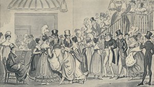 コヴェントガーデンのサルーン、1821年、1920年。アーティスト：アイザックロバートクルクシャンク、ジョージクルクシャンク。