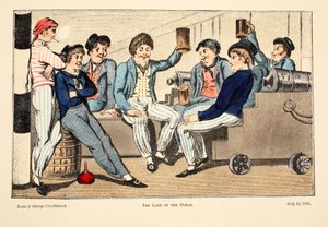 The Lads of the Ocean、1805（手彩色の彫刻）